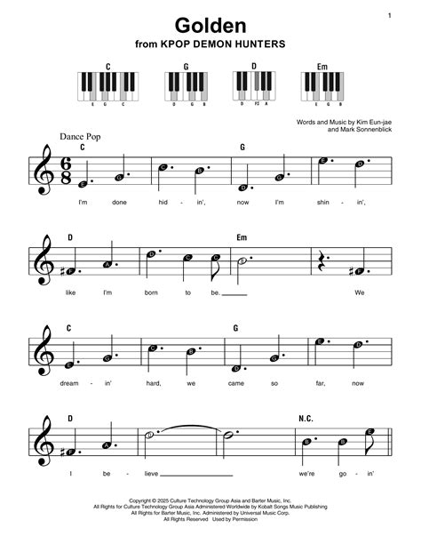Kpop Sheet Music