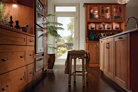 Casual Contemporary Kraftmaid kitchens, Cherry kitchen