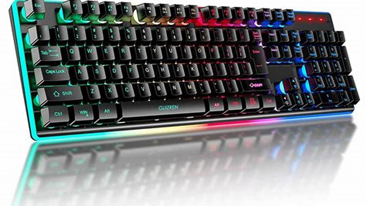 Krbn Mechanical Keyboard Pc Gaming Muticolor Full Size Backlit Ergonomic Phone Holder 2024 Newest