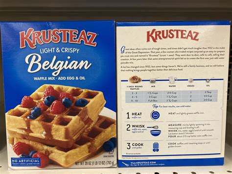Krusteaz Waffles Recipe