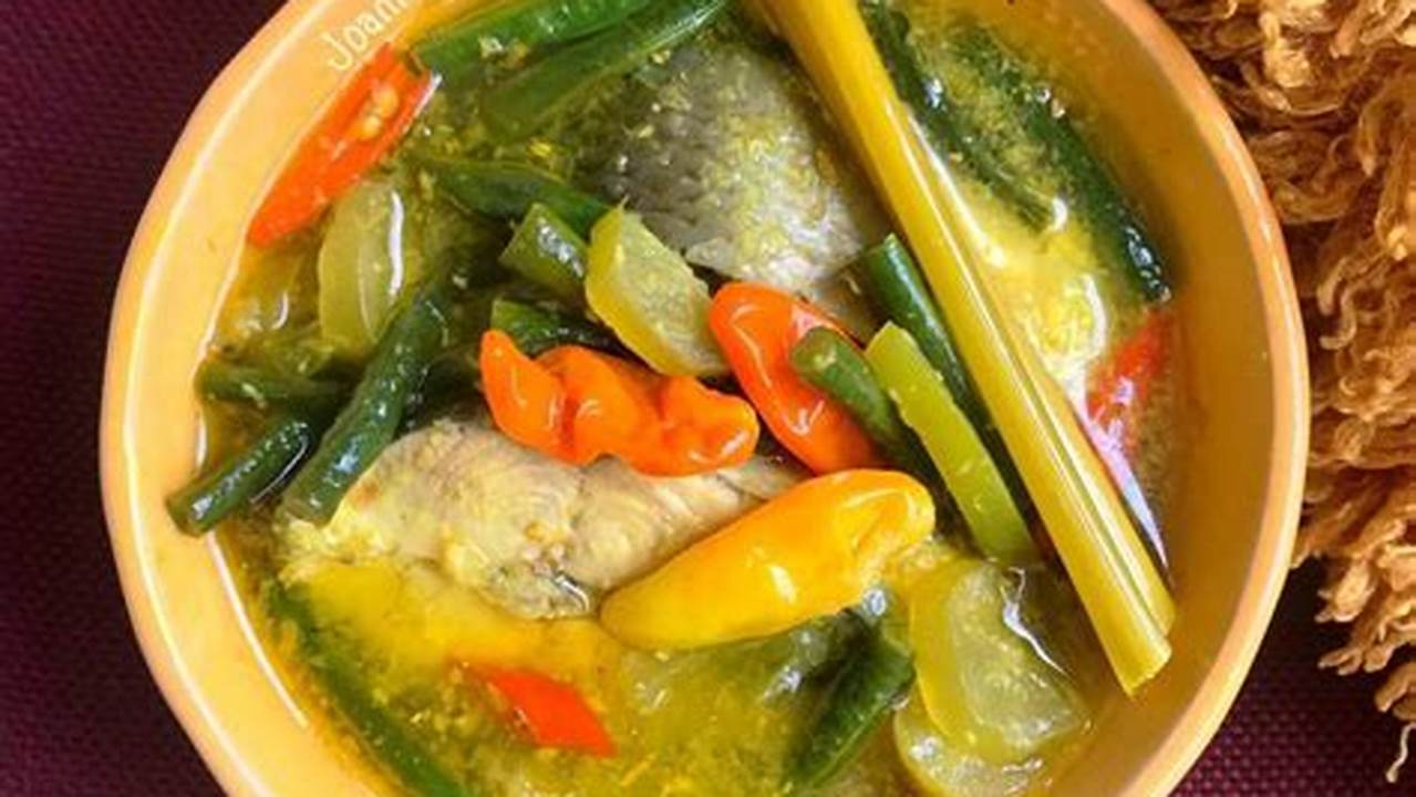 Kuah Asam, Resep