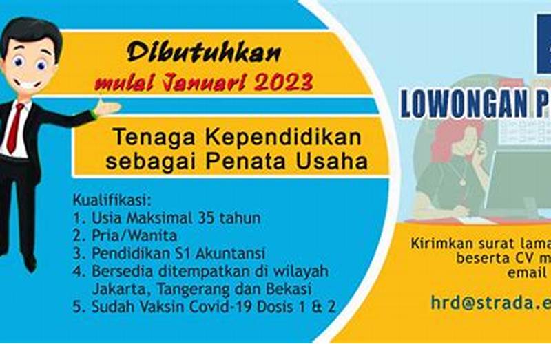 Kualifikasi Lowongan Kerja Kertas Nusantara 2023
