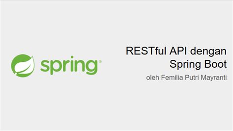 Kuasai RESTful API dengan Spring Boot 2 dalam 100 Langkah!