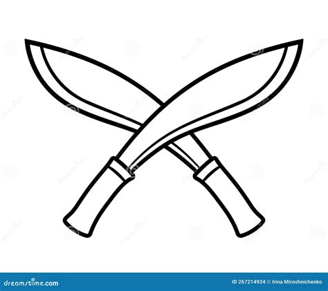 Kukri Knife Drawing