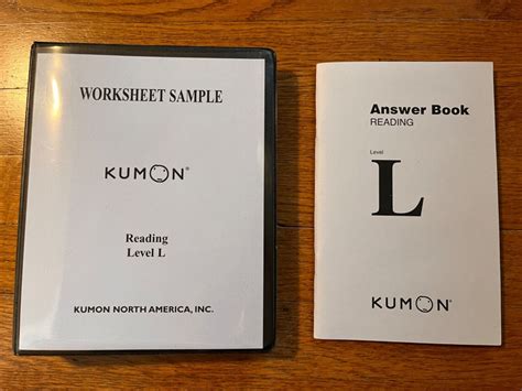 Kumon Worksheet Answerbook