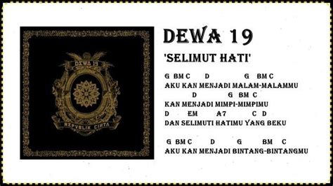 Kunci Gitar Dewa 19 Selimut Hati