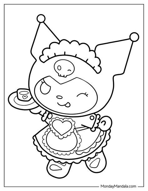 Kuromi Coloring Page