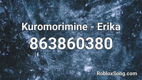 Kuromorimine - Erika Roblox ID | Roblox, Roblox codes, Erika