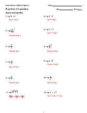 Mastering the Marvelous Realm of Logarithms: Exploring Kuta Software's Infinite Algebra 2 Properties of Logarithms