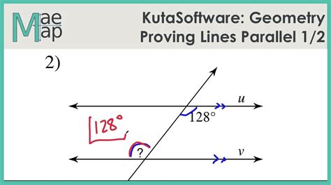 KutaSoftware: Geometry- Proving Lines Parallel Part 1 - YouTube