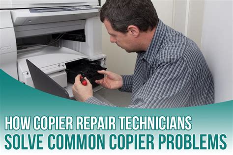 Kyocera Copier Repair Technician Diagnosing Problem
