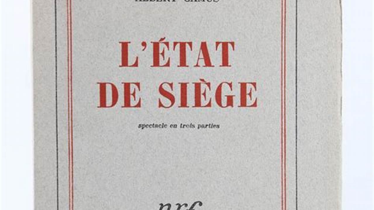 L État De Siège Camus Texte Intégral