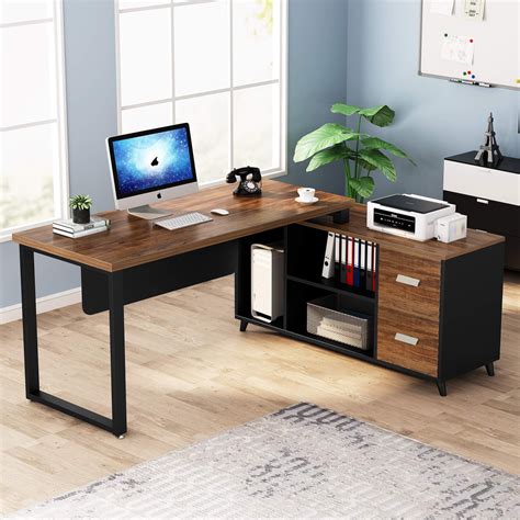 Garson Home Office L Shaped Desk from Coaster (801011L801011R) Coleman Furniture