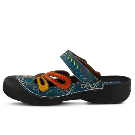 BLUE MULTI COPA CLOG by L'ARTISTE Spring Step Shoes