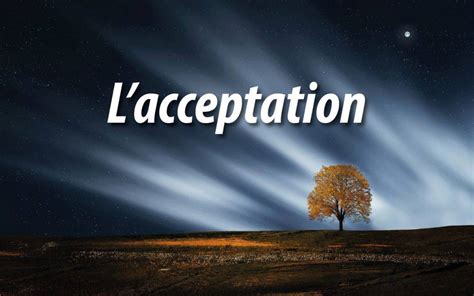 L'acceptation