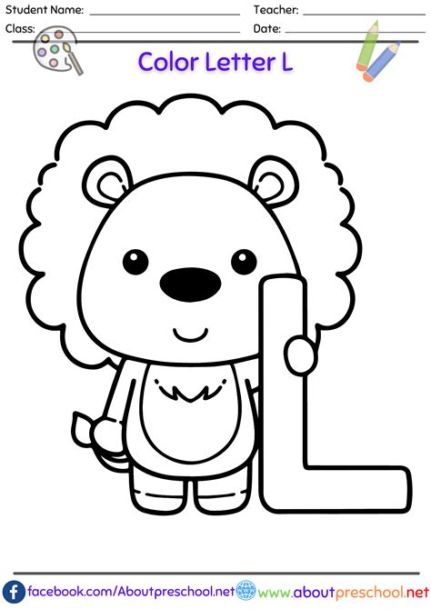 L Coloring Pages