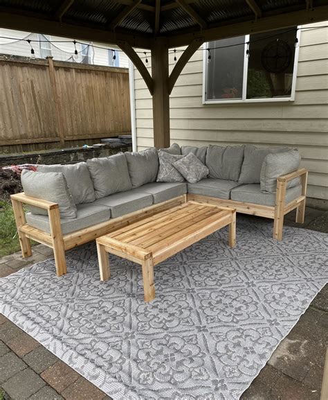 Cocooned in Comfort: Enhance Your Outdoor Living Space with our Luxe L-Shape Couch
