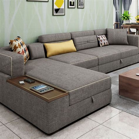 L Shape Sofa Set Designs For Drawing Room