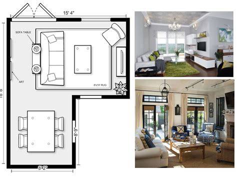 L-Shaped Living Room Layout