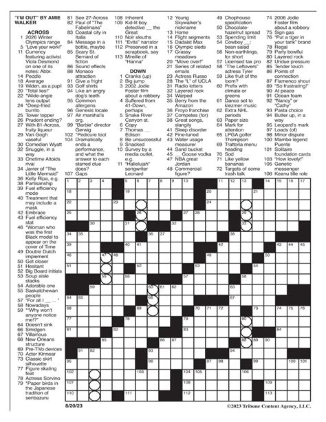 LA Times Crossword Website Interface