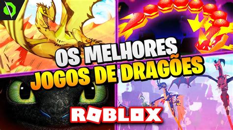 LENDÁRIOS! TOP 10 MELHORES JOGOS de DRAGÃO do ROBLOX!