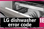 LG Dishwasher 1E Error Code