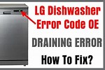 LG Dishwasher Error Code OE