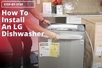 LG Dishwasher Setup