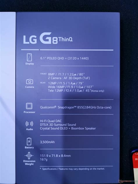 LG G8s ThinQ Display, Processor, and RAM