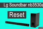 LG Sound Bar NB3530A Reset
