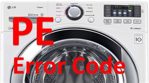 LG Washer Error Code PE