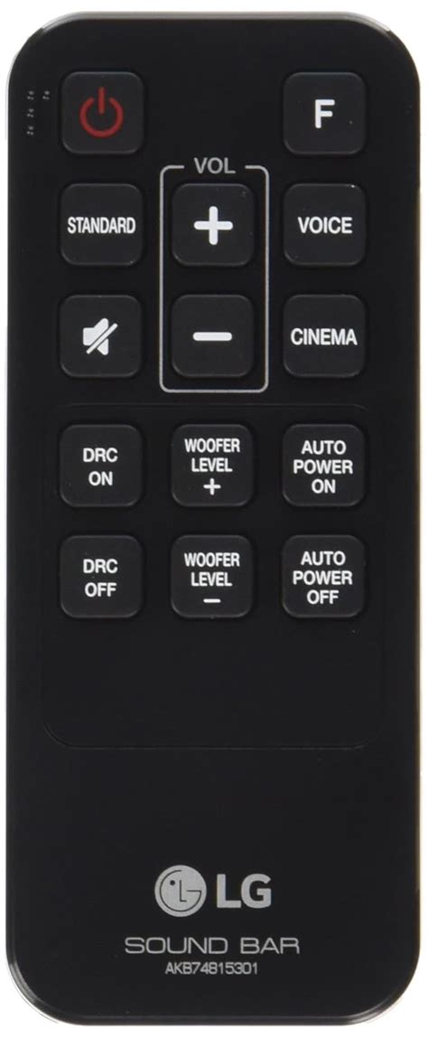 LG Wireless Subwoofer Controls