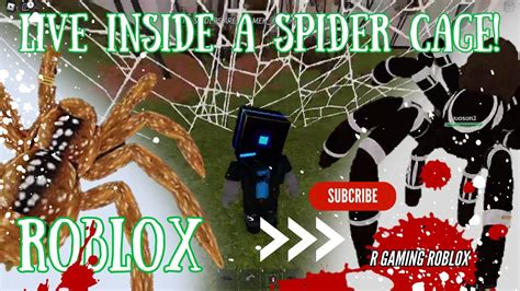 LIVE INSIDE A SPIDER CAGE! - Roblox