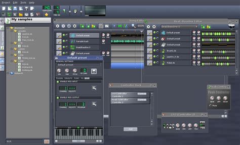LMMS user interface
