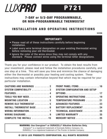 Lux-Products-P720-Thermostat-User-Manual
