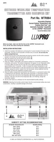 Lux-Products-WTR064-Thermostat-User-Manual