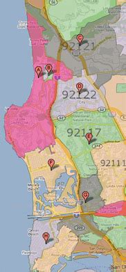 La Jolla Zip Code Map
