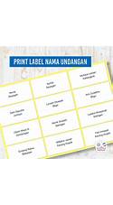 Label Nama Bagus