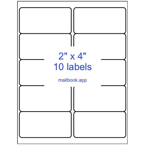 Label Template For Microsoft Word