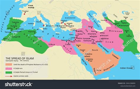 Labeled Islam Map
