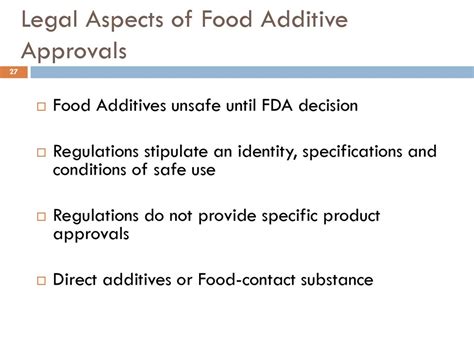Labeling, Additives, and Special Approvals