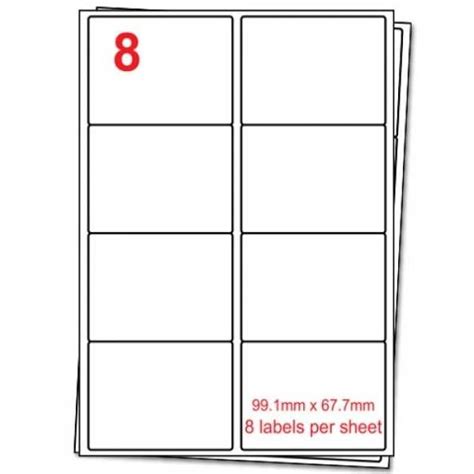 Labels 8 Per Sheet Template Word - Sample Professional Template