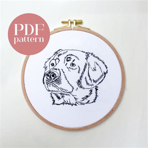 Labrador Embroidery Pattern