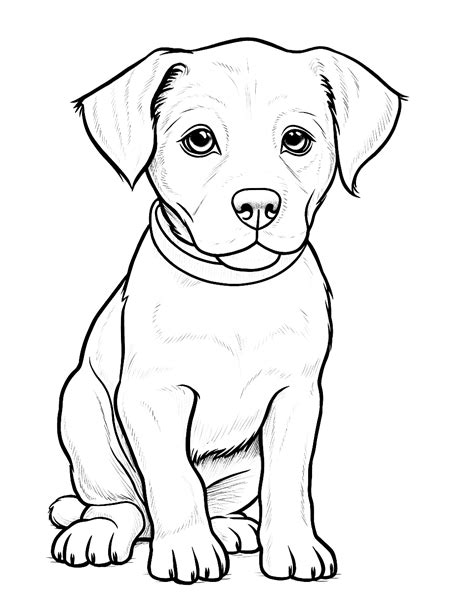 Labrador Puppy Pages: Cute and Simple Designs