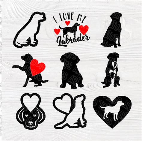 Download Labrador SVG Cut Files, Labrador Bundle Commercial Use For Crafts