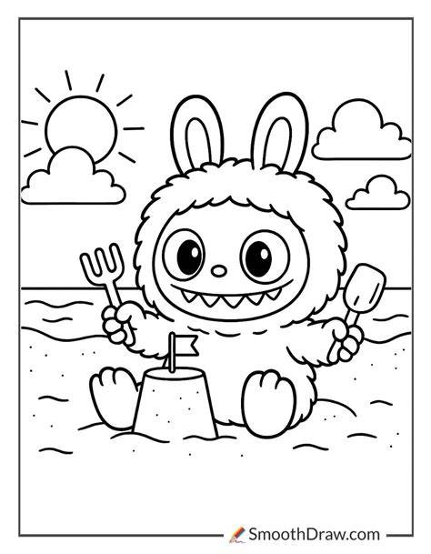 Labubu The Have A Sit Coloring Pages