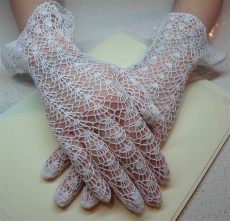 Lace Crochet Gloves