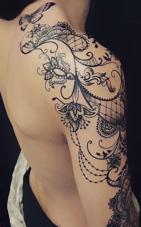 60 Best Lace Tattoo Designs & Meanings Sexy and Stunning