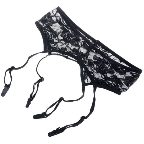 Lace Garter Belt And G String Set