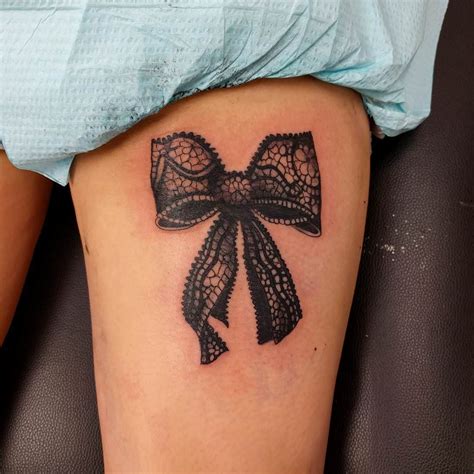 Lace bow tattoos, Cancer ribbon tattoos, Bow tattoo designs
